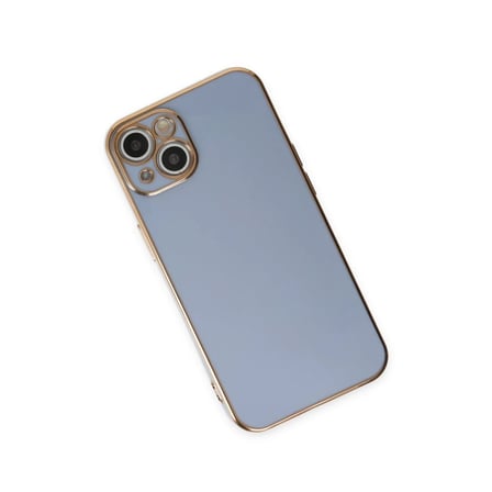 Apple iPhone 15 Kılıf Volet Silikon - Mavi