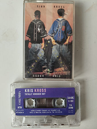 Kris Kross ‎– Totally Krossed Out - 1992 Türkiye Basım 2. El Kaset Albüm(Kağıt Baskı)