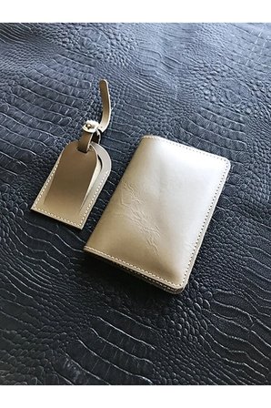 Voyager Pasaport Kılıfı Minimalist Hakiki Deri Pasaportluk
