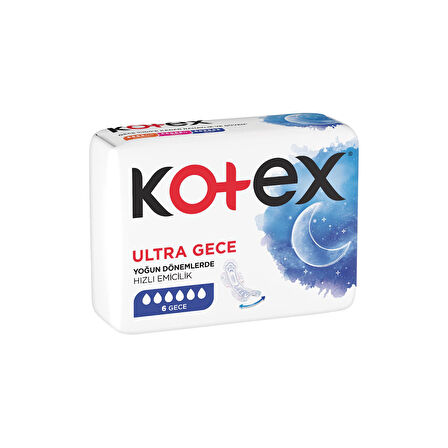 Kotex Ultra Normal - Ultra - Gece 6 lı Karma Paket 