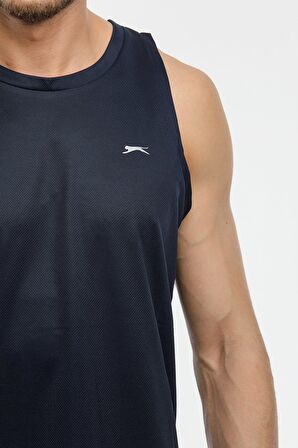 Slazenger RUN Erkek T-Shirt Spor Atlet Lacivert