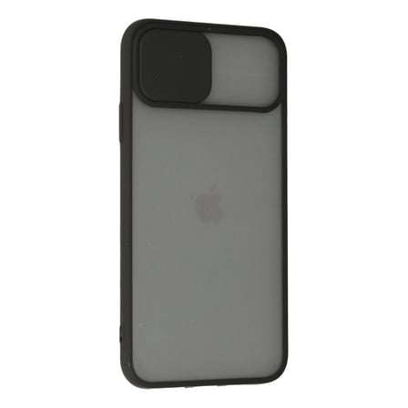 Apple İphone 11 Pro Max Kılıf Palm Buzlu Kamera Sürgülü Silikon - Siyah