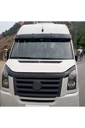 Volkswagen Crafter Ön Cam Güneşliği Siperlik Akrilik Vizör Şapka Terek Piano Black 2006-2012