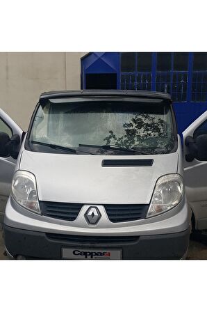 Renault Trafic Ön Cam Güneşliği Siperlik Akrilik Vizör Şapka Terek Piano Black 2001-2014