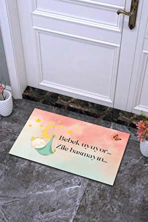 Kişiye Özel Üretim Evimize Hoş Geldiniz K&s Yazılı Kapı Önü Paspası