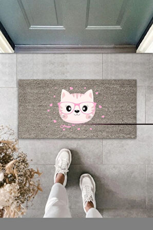 Dijital Baskı Dekoratif Dolar Renkli Kapı Önü Paspası