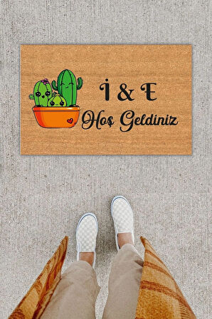 Love Yazılı Dekoratif Dijital Baskı Kapı Önü Paspası 70x45 Cm