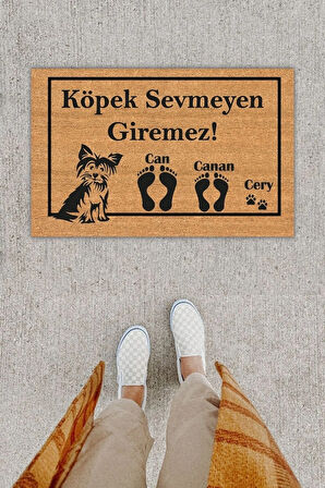Kişiye Özel Tasarım Dışarıdan Stres Getirmek Yasaktır Çok Amaçlı Kapı Önü Paspası-70x45 Cm