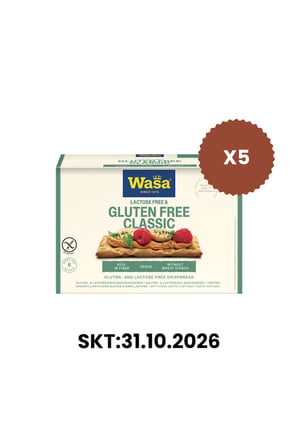 Wasa Glutensiz Gevrek Ekmek 240 g x 5