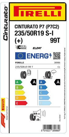 Pirelli Cınturato P7 Elt S-İ 235/50R19 99T Yaz 2025