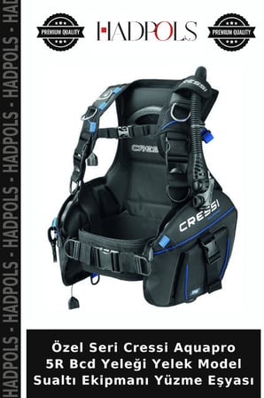 Özel Seri Cressi Aquapro 5R Bcd Yeleği Yelek Model Sualtı Ekipmanı Yüzme Eşyası