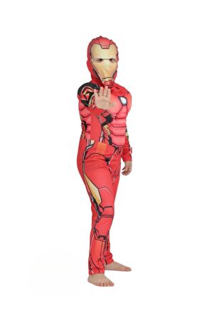 İronman Kaslı Çocuk Kostümü