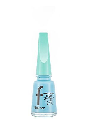 Flormar Nefes Alan Parlak Oje- Breathing Color Nail Enamel -014 Pretty Blue-8682536054195