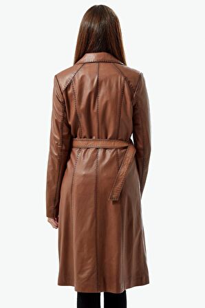 Deri Taba Boyama Pardösü