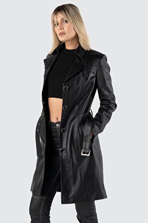 Jammi Siyah Deri Kaban