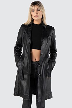 Jammi Siyah Deri Kaban