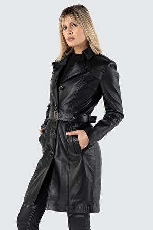 Jammi Siyah Deri Kaban