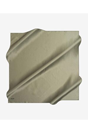 Aker Eşarp Haki Kadın Düz İpek Eşarp