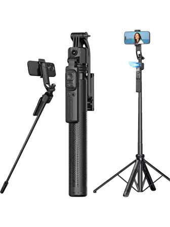 C17 Yapay Zeka Destekli Hareketli Tripod Çubuğu Gimbal Akıllı Takip Özellikli 1.63CM