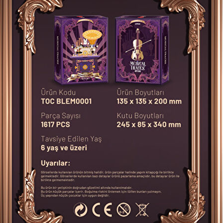 Balody Müzikal İzler – Barok Gramafon (BLEM0001) – Mini Blok Yapı Oyuncakları Seti