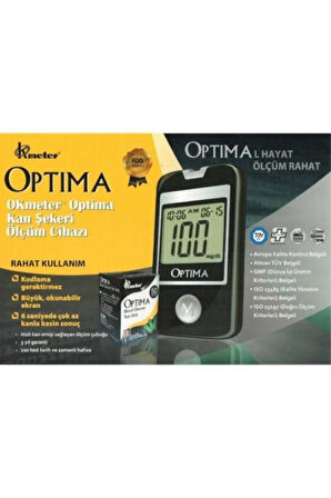 Şeker Ölçüm Cihazı + 50 Adet Strip
