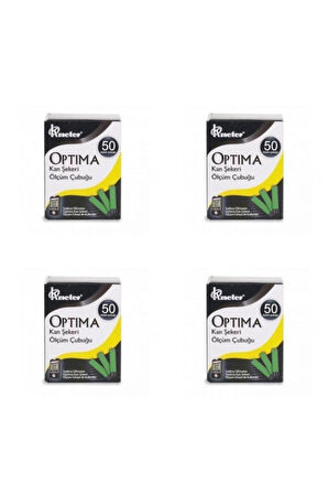 Kan Şekeri Ölçüm Çubuğu X 4 Kutu (200 Adet)