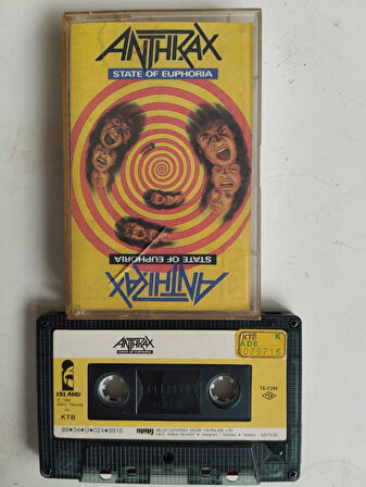 Anthrax ‎– State Of Euphoria - 1989 Türkiye Basım 2. El Kaset Albüm