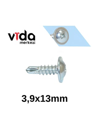3,9x13 mm RYSB Pul Başlı Matkap Uçlu Akıllı Vida - 1,000 Adet