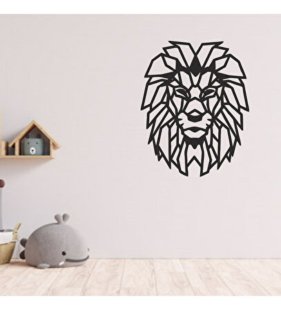 Balp Lazer Kesim MDF Tablo ASLAN Figürlü Dekoratif Otantik Tablo 34cm 41cm
