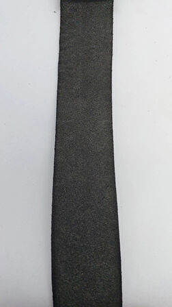 Hakiki Manda Derisi Desenli Siyah Çelik Tokalı Erkek Kot Pantalon Kanvas Kemer 4.5 cm