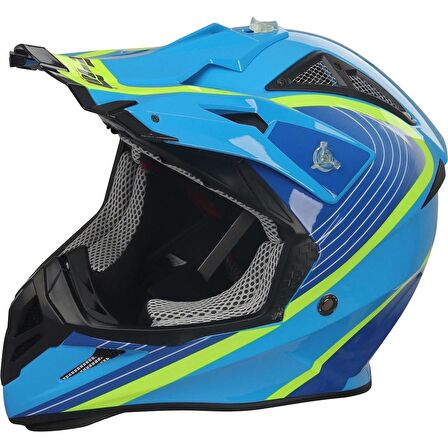 FREE M FR 801 MAVİ KROSS MOTOSİKLET KASK