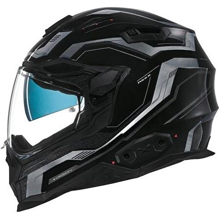 NEXX X.WST 2 SUPERCELL SİYAH GRİ MOTOSİKLET KASK