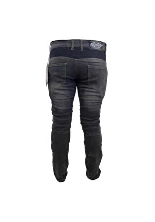 PROSEV P-050 MOTOSİKLET KEVLAR SİYAH KOT PANTOLON