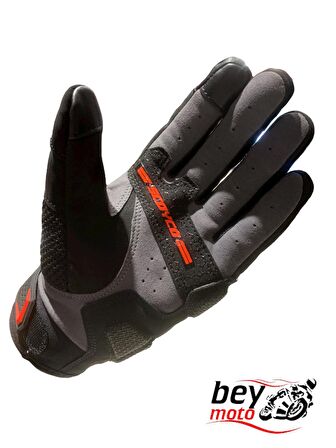 SCOYCO MC117 KORUMALI KADIN MOTOSİKLET ELDİVENİ KIRMIZI SİYAH