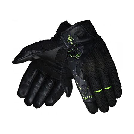 VEXO AIRTECH KORUMALI MOTOSİKLET ELDİVEN NEON SARI