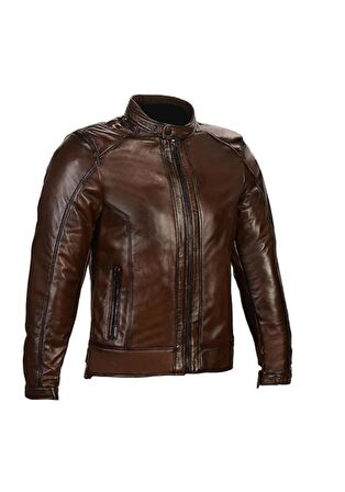 VEXO DERİ ANTİK KAHVE MOTOSİKLET MONT