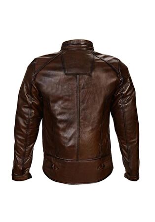 VEXO DERİ ANTİK KAHVE MOTOSİKLET MONT