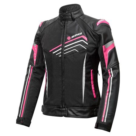 SCOYCO JK 153 W KORUMALI KADIN MOTOSİKLET MONTU PEMBE