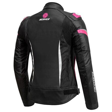 SCOYCO JK 153 W KORUMALI KADIN MOTOSİKLET MONTU PEMBE