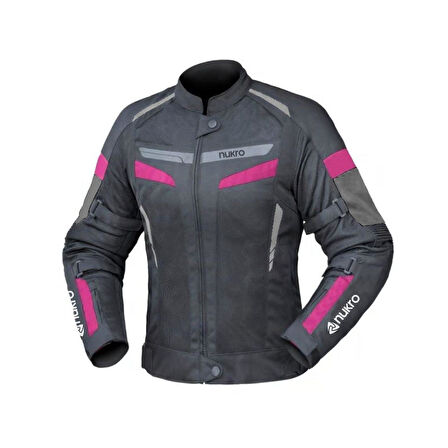 NUKROWEAR STEALTH PRO FUŞYA 4 MEVSİM KADIN MOTOSİKLET CEKETİ