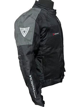 VENOM DYNAMIC 4 MEVSİM MOTOSİKLET MONTU SİYAH - GRİ