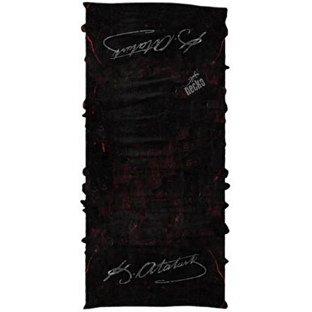 K.Atatürk İmza Maske 4 Mevsim Motosiklet ve Outdoor Bandana - Balaklava DN0227