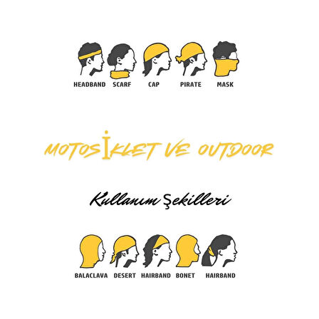 Necko DN420 Matrix 4 Mevsim Motosiklet ve Outdoor Bandana - Balaklava