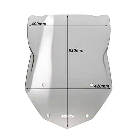 WRS BMW R1250GS 2018-2023 TOURING RÜZGAR SİPERLİĞİ FÜME