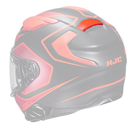 HJC F71 KASK ARKAHAVALANDIRMA SEMI FLAT TITANIUM