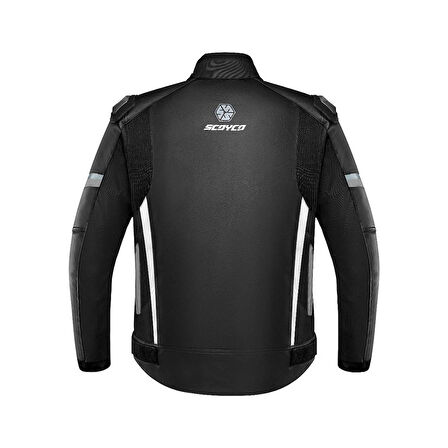 SCOYCO JK153 SİYAH GRİ KORUMALI MOTOSİKLET MONT