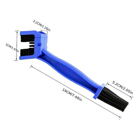 Motosiklet Zincir Temizlik Fırçası Mavi