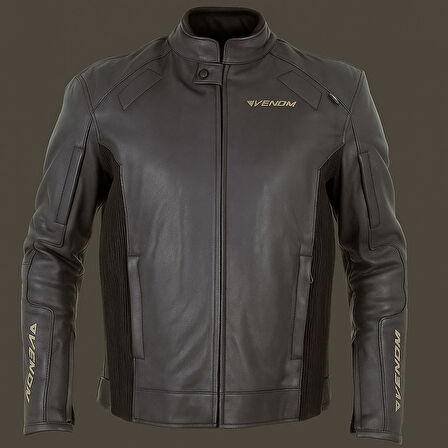 VENOM D2 RACING DERİ MONT SİYAH