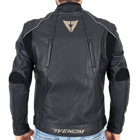 VENOM D2 RACING DERİ MONT SİYAH