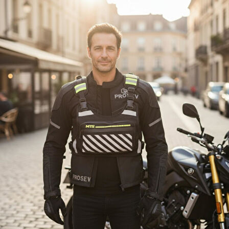 MB018 Mts Reflektörlü Göğüs Çantası